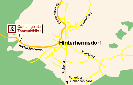 Anfahrt Hinterhermsdorf / Sächsische Schweiz / Sachsen