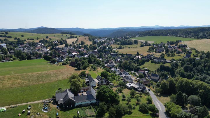 Luftbild Hinterhermsdorf- Schsische Schweiz